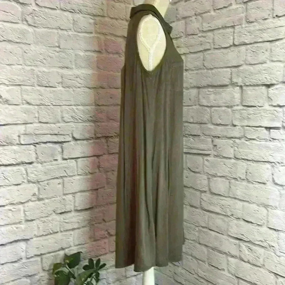 Mossimo Women's dress Army green sleeveless Size XS NWT - Picture 2 of 7